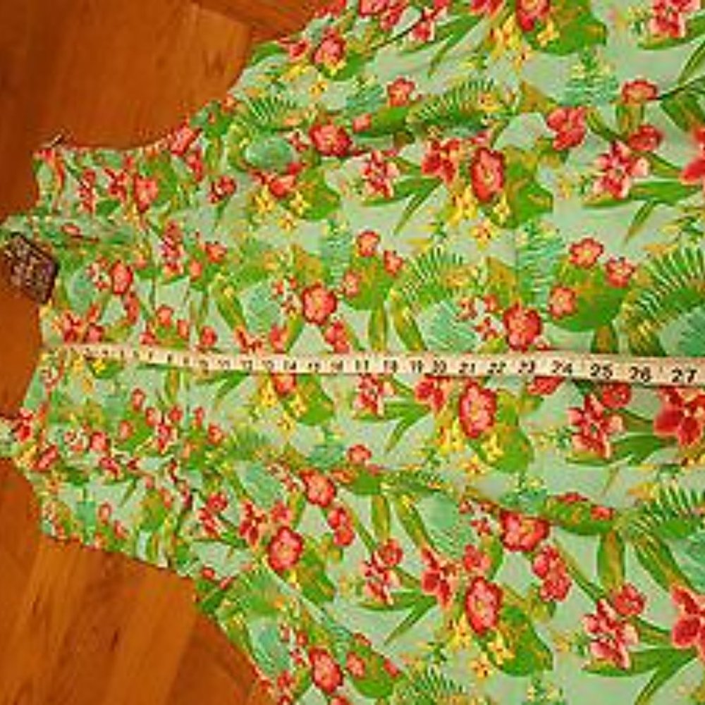 MATILDA JANE GREEN FLORAL DRESS SZ 10 NEW - Picture 2 of 6